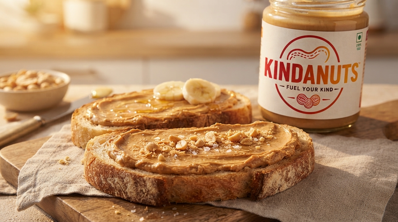 Peanut butter on toast